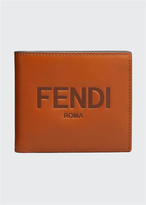 fendi round logo plain wallet|Fendi men's wallets.